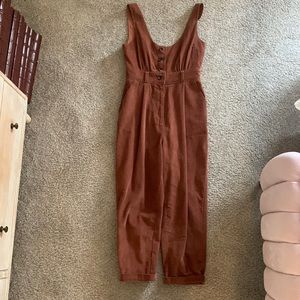Rust Corduroy Urban Outfitters Overalls